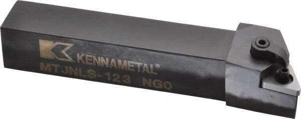 Kennametal - MTJN, Left Hand Cut, 3° Lead Angle, 3/4" Shank Height x 3/4" Shank Width, Negative Rake Indexable Turning Toolholder - 4-1/2" OAL, TN..33. Insert Compatibility, Series Kenloc - USA Tool & Supply