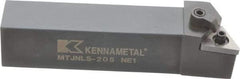 Kennametal - MTJN, Left Hand Cut, 3° Lead Angle, 1-1/4" Shank Height x 1-1/4" Shank Width, Negative Rake Indexable Turning Toolholder - 6" OAL, TN..54. Insert Compatibility, Series Kenloc - USA Tool & Supply