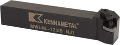 Kennametal - MWLN, Left Hand Cut, 5° Lead Angle, 3/4" Shank Height x 3/4" Shank Width, Negative Rake Indexable Turning Toolholder - 4-1/2" OAL, WN..33. Insert Compatibility, Series Kenloc - USA Tool & Supply