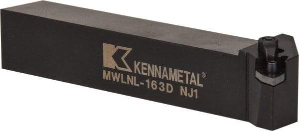 Kennametal - MWLN, Left Hand Cut, 5° Lead Angle, 1" Shank Height x 1" Shank Width, Negative Rake Indexable Turning Toolholder - 6" OAL, WN..33. Insert Compatibility, Series Kenloc - USA Tool & Supply