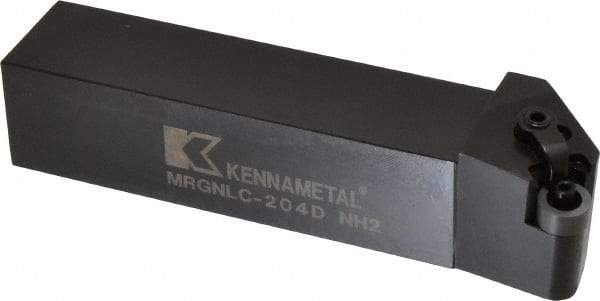 Kennametal - MRGN, Left Hand Cut, 15° Lead Angle, 1-1/4" Shank Height x 1-1/4" Shank Width, Negative Rake Indexable Turning Toolholder - 6" OAL, RN..43 Insert Compatibility, Series Kenloc - USA Tool & Supply