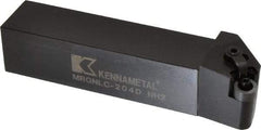 Kennametal - MRGN, Left Hand Cut, 15° Lead Angle, 1-1/4" Shank Height x 1-1/4" Shank Width, Negative Rake Indexable Turning Toolholder - 6" OAL, RN..43 Insert Compatibility, Series Kenloc - USA Tool & Supply