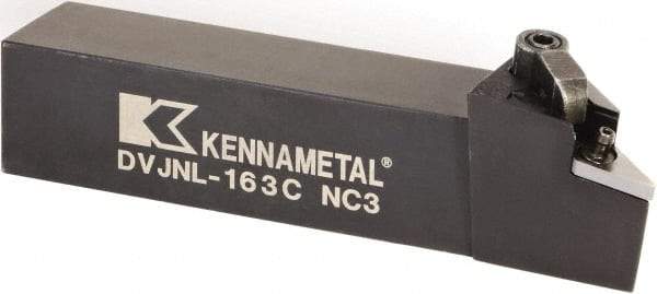 Kennametal - DVJN, Right Hand Cut, 3/4" Shank Height x 3/4" Shank Width, Negative Rake Indexable Turning Toolholder - 4-1/2" OAL, VN.. 332 Insert Compatibility, Series Kenclamp - USA Tool & Supply