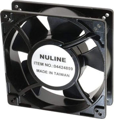 Value Collection - 230 Volts, AC, 130 CFM, Square Tube Axial Fan - 0.19 Amp Rating, 2,650 to 3,100 RPM, 5" High x 5" Wide x 1-1/2" Deep - USA Tool & Supply