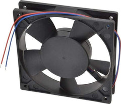 Value Collection - 12 Volts, DC, 88.3 CFM, Square Tube Axial Fan - 0.33 Amp Rating, 2,700 to 3,000 RPM, 4.72" High x 4.72" Wide x 1" Deep - USA Tool & Supply