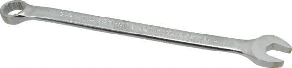 Proto - 7/16" 12 Point Offset Combination Wrench - 15° Offset Angle, 7" OAL, Steel, Satin Finish - USA Tool & Supply