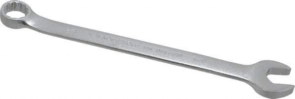 Proto - 3/4" 12 Point Offset Combination Wrench - 15° Offset Angle, 11" OAL, Steel, Satin Finish - USA Tool & Supply
