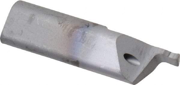 HORN - 0.039" Groove Width, 0.315" Min Hole Diam, 0.394" Max Hole Depth, Face Grooving Tool - 0.098" Projection, 0.984" OAL, 0.006" Radius, Solid Carbide, TiCN Finish - Exact Industrial Supply