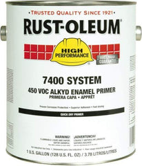 Rust-Oleum - 5 Gal Red Alkyd Primer - 290 to 585 Sq Ft Coverage, 450 gL Content, Direct to Metal, Interior/Exterior - USA Tool & Supply