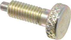 Gibraltar - 10-32, 0.4" Thread Length, 0.104" Max Plunger Diam, 0.5 Lb Init to 3 Lb Final End Force, Knob Handle Plunger - Knurled Knob, 0.46" Body Length, 0.4" Length Under Head/Shoulder, 3/32" Plunger Projection - USA Tool & Supply