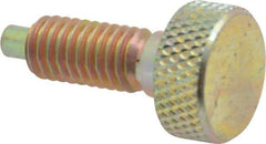 Gibraltar - 3/8-16, 3/4" Thread Length, 0.185" Max Plunger Diam, 1 Lb Init to 8 Lb Final End Force, Knob Handle Plunger - Knurled Knob, 0.94" Body Length, 3/4" Length Under Head/Shoulder, 0.218" Plunger Projection - USA Tool & Supply