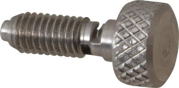 Gibraltar - 10-32, 0.4" Thread Length, 0.104" Max Plunger Diam, 0.5 Lb Init to 3 Lb Final End Force, Knob Handle Plunger - Knurled Knob, 0.46" Body Length, 0.4" Length Under Head/Shoulder, 3/32" Plunger Projection - USA Tool & Supply