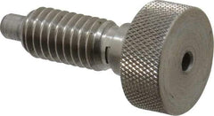 Gibraltar - 3/8-16, 3/4" Thread Length, 0.185" Max Plunger Diam, 1 Lb Init to 8 Lb Final End Force, Knob Handle Plunger - Knurled Knob, 0.94" Body Length, 3/4" Length Under Head/Shoulder, 0.218" Plunger Projection - USA Tool & Supply