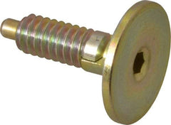 Gibraltar - 1/4-20, 0.4" Thread Length, 0.123" Max Plunger Diam, 1 Lb Init to 4 Lb Final End Force, Locking Knob Handle Plunger - Countersunk Knob, 1/8" Plunger Projection - USA Tool & Supply