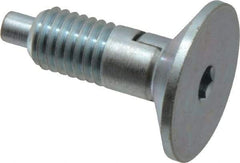 Gibraltar - 1/2-13, 0.65" Thread Length, 1/4" Max Plunger Diam, 1 Lb Init to 10 Lb Final End Force, Locking Knob Handle Plunger - Countersunk Knob, 1/4" Plunger Projection - USA Tool & Supply