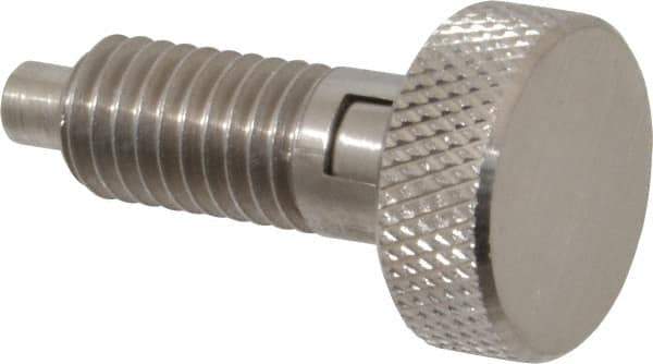 Gibraltar - 1/2-13, 0.65" Thread Length, 1/4 to 1/4" Max Plunger Diam, 0.5 Lb Init to 4 Lb Final End Force, Locking Knob Handle Plunger - Knurled Knob, 0.9" Length Under Head/Shoulder, 1/4" Plunger Projection - USA Tool & Supply