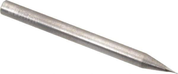 RobbJack - 0.011", 0.0165" LOC, 1/8" Shank Diam, 1-1/2" OAL, 2 Flute, Solid Carbide Square End Mill - Single End, Uncoated, Spiral Flute, 30° Helix, Centercutting, Right Hand Cut, Right Hand Flute, Series SS-2 - USA Tool & Supply