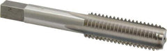 Interstate - 9/16-12 UNC 4 Flute Bright Finish High Speed Steel Straight Flute Standard Hand Tap - Bottoming, Right Hand Thread, 3-5/8" OAL, 1-21/32" Thread Length, H3 Limit, Oversize - Exact Industrial Supply