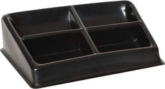 Bayhead Products - 8-1/2" Wide x 3" High x 8-1/2" Deep, Small Parts Assembly Tray - Plastic Frame, 4 Compartments, 4-1/2" Wide x 3" Deep Bin - USA Tool & Supply