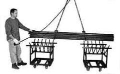 Bayhead Products - 800 Lb Capacity Steel Bar & Pipe Truck - 23" OAW - USA Tool & Supply