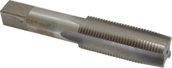 Interstate - 1-12 UNF 3B 4 Flute Bright Finish High Speed Steel Straight Flute Standard Hand Tap - Taper, Right Hand Thread, 5-1/8" OAL, 2-1/2" Thread Length, H4 Limit, Oversize - Exact Industrial Supply