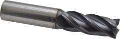 Accupro - 5/8", 4 Flute, Single End, Solid Carbide, Corner Chamfer End Mill - 3-1/2" OAL, Right Hand Flute, 1-5/8" LOC, Right Hand Cut - USA Tool & Supply