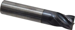 Accupro - 1/2", 4 Flute, Single End, Solid Carbide, Corner Chamfer End Mill - 2-1/2" OAL, Right Hand Flute, 5/8" LOC, Right Hand Cut - USA Tool & Supply