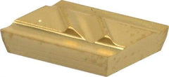 Kennametal - NPR508, KC730 Grade Carbide Profiling Insert - TiN Finish, 55° Incl Angle, Parallelogram, 0.4567" Side Length, 1/8" Thick, 0.2mm Corner Radius - USA Tool & Supply
