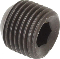 Value Collection - 9/16-18 UNF, 1/2" OAL, Cup Point Set Screw - Grade ASTM F912 Alloy Steel, 1/4" Key - USA Tool & Supply