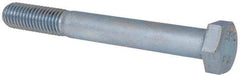 Value Collection - M12x1.75mm Metric Coarse, 100mm Length Under Head Hex Head Cap Screw - Partially Threaded, Grade 8.8 Steel, Zinc-Plated Finish, 19mm Hex - USA Tool & Supply