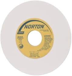 Norton - 6" Diam x 1-1/4" Hole x 1/8" Thick, L Hardness, 150 Grit Surface Grinding Wheel - Aluminum Oxide, Type 1, Very Fine Grade, 4,140 Max RPM, Vitrified Bond, No Recess - USA Tool & Supply