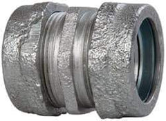 Cooper Crouse-Hinds - 1" Trade, Malleable Iron Compression Rigid/Intermediate (IMC) Conduit Coupling - Noninsulated - USA Tool & Supply