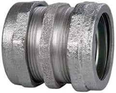 Cooper Crouse-Hinds - 1-1/2" Trade, Malleable Iron Compression Rigid/Intermediate (IMC) Conduit Coupling - Noninsulated - USA Tool & Supply