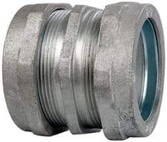 Cooper Crouse-Hinds - 2" Trade, Malleable Iron Compression Rigid/Intermediate (IMC) Conduit Coupling - Noninsulated - USA Tool & Supply