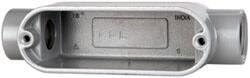 Cooper Crouse-Hinds - 1 Gang, (2) 1/2" Knockouts, Aluminum Rectangle Outlet Body - 4.82" Overall Height x 1.31" Overall Width x 1.4" Overall Depth - USA Tool & Supply