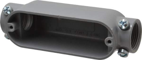 Cooper Crouse-Hinds - 1 Gang, (2) 3/4" Knockouts, Aluminum Rectangle Outlet Body - 5-1/2" Overall Height x 1.53" Overall Width x 1.64" Overall Depth - USA Tool & Supply