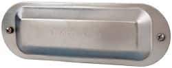 Cooper Crouse-Hinds - 2" Trade, Steel Conduit Body Cover Plate - Use with Form 5 Conduit Bodies - USA Tool & Supply