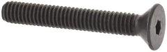 Value Collection - #6-40 UNF Hex Socket Drive, 82° Flat Screw - Alloy Steel, Black Oxide Finish, Fully Threaded, 1" OAL - USA Tool & Supply