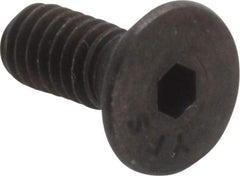 Value Collection - #8-32 UNC Hex Socket Drive, 82° Flat Screw - Alloy Steel, Black Oxide Finish, Fully Threaded, 7/16" OAL - USA Tool & Supply