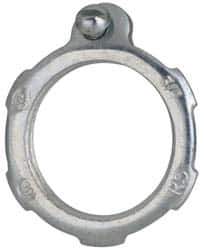 Cooper Crouse-Hinds - 3/4" Trade, Steel Threaded Rigid/Intermediate (IMC) Conduit Locknut - Noninsulated - USA Tool & Supply