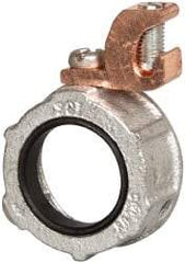 Cooper Crouse-Hinds - 1" Trade, Malleable Iron Threaded Rigid/Intermediate (IMC) Conduit Bushing - Partially Insulated - USA Tool & Supply