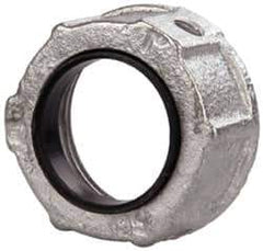 Cooper Crouse-Hinds - 1" Trade, Malleable Iron Threaded Rigid/Intermediate (IMC) Conduit Bushing - Partially Insulated - USA Tool & Supply