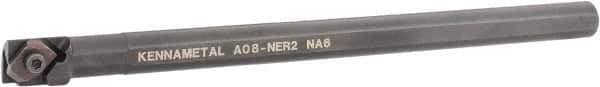 Kennametal - 18.54mm Min Bore Diam, 8" OAL, 1/2" Shank Diam, A-NE Indexable Boring Bar - N. Insert, Clamp Holding Method - USA Tool & Supply