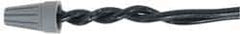 Ideal - 3, 22 to 2, 16 AWG, 300 Volt, Flame Retardant, Standard Twist on Wire Connector - Gray, 221°F - USA Tool & Supply