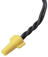 Ideal - 2, 18 to 3, 12 AWG, 600 Volt, Flame Retardant, Wing Twist on Wire Connector - Yellow, 221°F - USA Tool & Supply