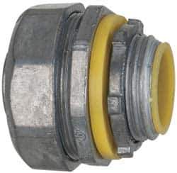 Cooper Crouse-Hinds - 3/4" Trade, Die Cast Zinc Threaded Straight Liquidtight Conduit Connector - Insulated - USA Tool & Supply