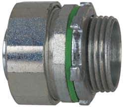 Cooper Crouse-Hinds - 1" Trade, Steel Threaded Straight Liquidtight Conduit Connector - Noninsulated - USA Tool & Supply