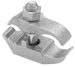 Cooper Crouse-Hinds - 1" Pipe, Malleable Iron, Electro Galvanized Conduit Clamp - 1 Mounting Hole - USA Tool & Supply