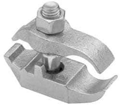 Cooper Crouse-Hinds - 1-1/4" Pipe, Malleable Iron, Electro Galvanized Conduit Clamp - 1 Mounting Hole - USA Tool & Supply