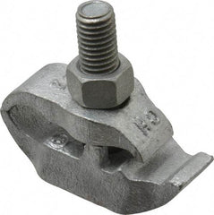 Cooper Crouse-Hinds - 1/2" Pipe, Malleable Iron, Electro Galvanized Conduit Clamp - 1 Mounting Hole - USA Tool & Supply